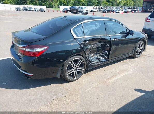 1HGCR3F97GA021136 2016 HONDA ACCORD Black Trasero derecho