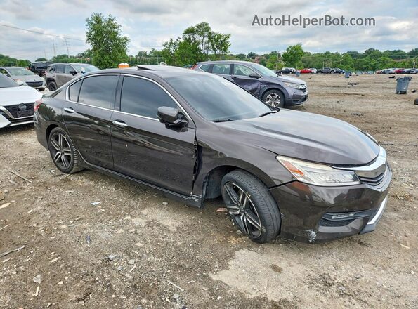 1HGCR3F98GA028841 2016 HONDA ACCORD Brown Delantero derecho