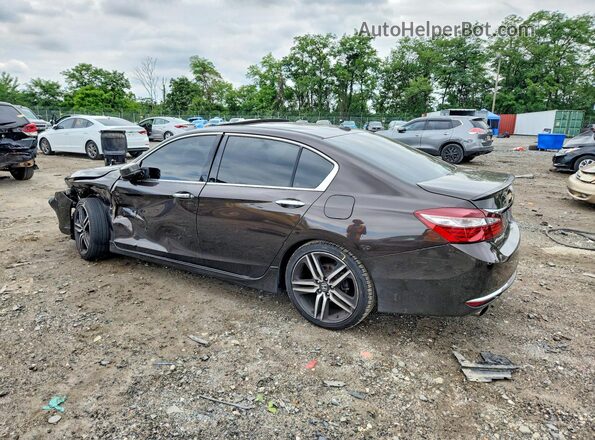 1HGCR3F98GA028841 2016 HONDA ACCORD Brown Trasero izquierdo