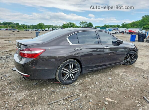1HGCR3F98GA028841 2016 HONDA ACCORD Brown Trasero derecho