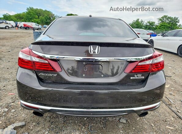 1HGCR3F98GA028841 2016 HONDA ACCORD Brown Vista trasera