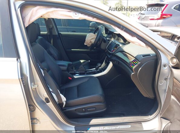 1HGCR3F99GA006511 2016 HONDA ACCORD Серебряный Вид салона спереди