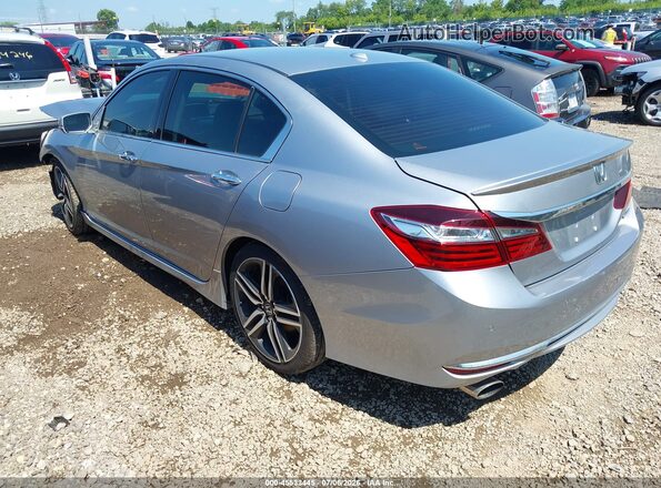 1HGCR3F99GA006511 2016 HONDA ACCORD Серебряный Задняя левая четверть