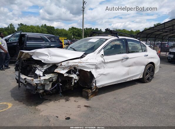 1HGCR3F99HA043754 2017 HONDA ACCORD White წინა მარცხენა ხედი სამი მეოთხედიდან