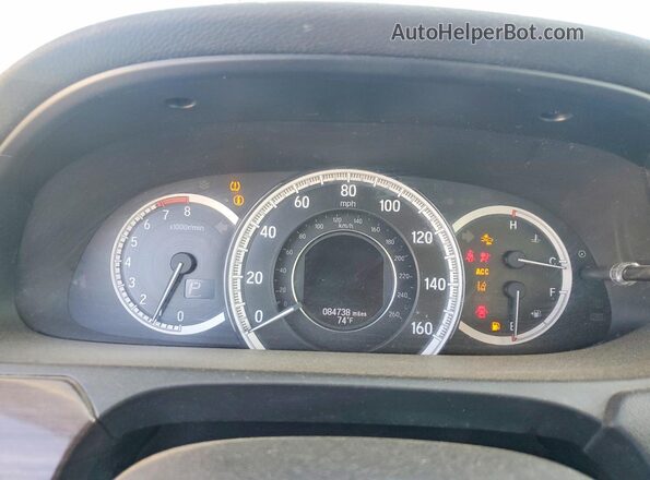 1HGCR3F9XHA007541 2017 HONDA ACCORD White Vista del cuadro de instrumentos