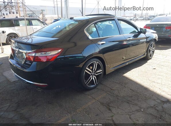 1HGCR3F9XHA013615 2017 HONDA ACCORD Black Trasero derecho