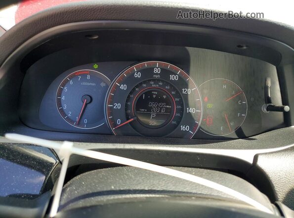 1HGCT1B39GA003647 2016 HONDA ACCORD Red Вид щитка приладів