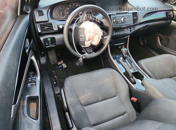 1HGCT1B40GA006705 2016 HONDA ACCORD Black Widok deski rozdzielczej