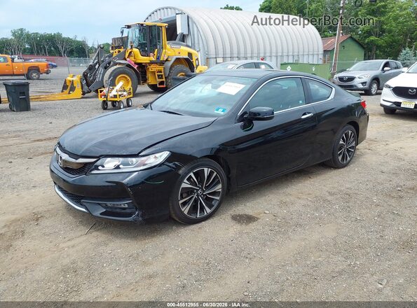 1HGCT1B56GA001002 2016 HONDA ACCORD Black Front left