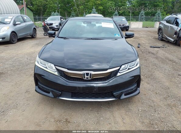 1HGCT1B56GA001002 2016 HONDA ACCORD Black Front view