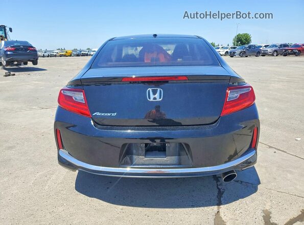 1HGCT1B71GA008876 2016 HONDA ACCORD Black უკანა ხედი