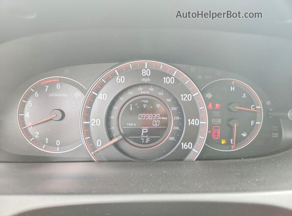 1HGCT1B74GA002358 2016 HONDA ACCORD Blue Սարքավորումների վահանակի տեսք