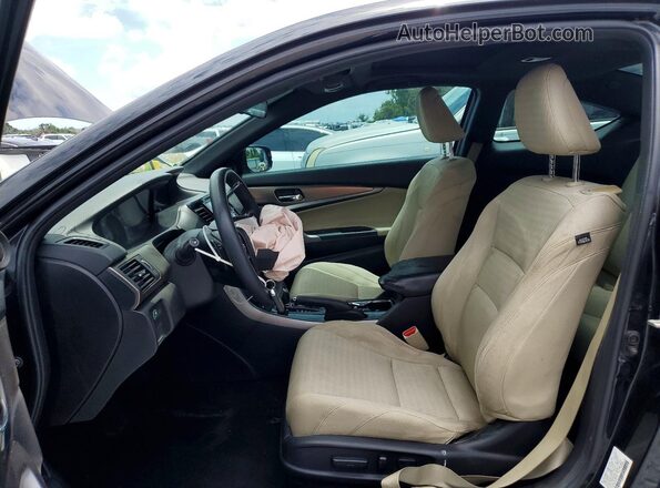 1HGCT1B74HA000532 2017 HONDA ACCORD Black Вид салону спереду
