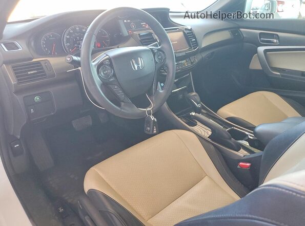 1HGCT1B83GA006488 2016 HONDA ACCORD White Widok deski rozdzielczej
