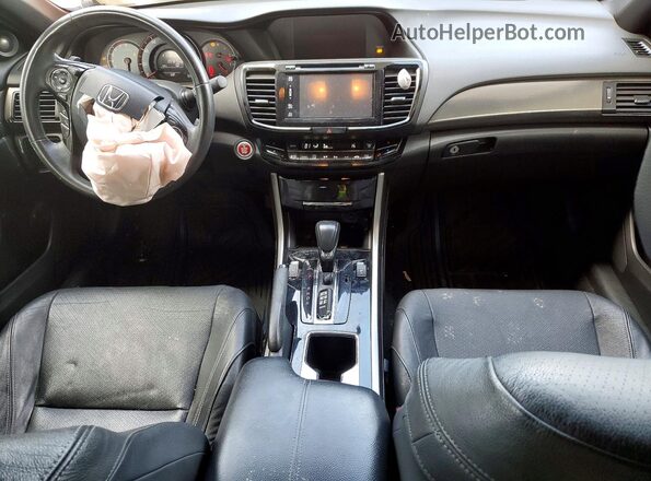 1HGCT1B85HA004596 2017 HONDA ACCORD Blue Dashboard view