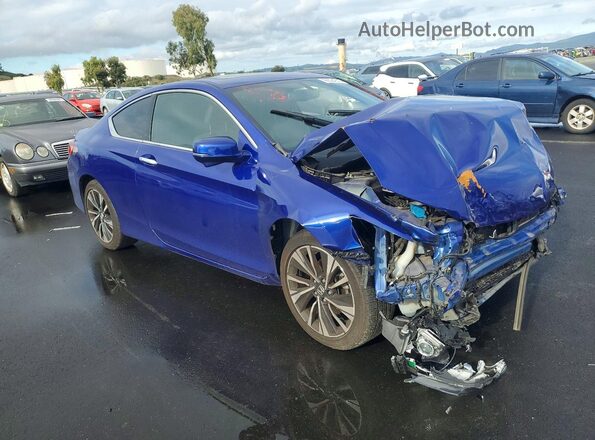 1HGCT1B85HA004596 2017 HONDA ACCORD Blue Front right