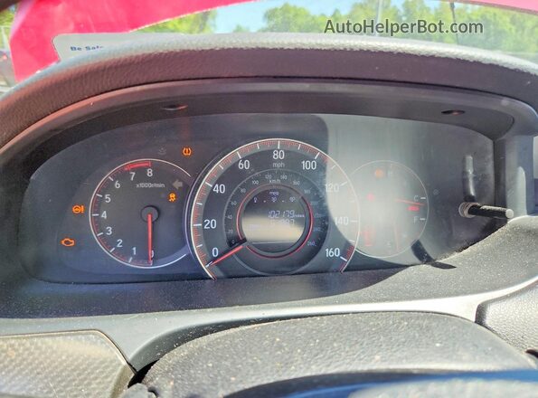 1HGCT1B8XGA000462 2016 HONDA ACCORD Red Սարքավորումների վահանակի տեսք
