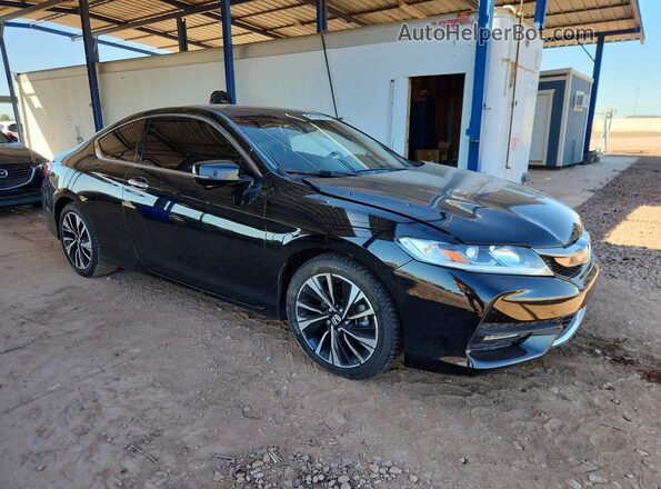 1HGCT1B8XHA000320 2017 HONDA ACCORD Black Передня права чверть