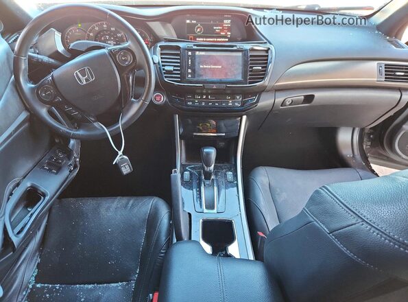 1HGCT1B8XHA000320 2017 HONDA ACCORD Black Вид панелі приладів