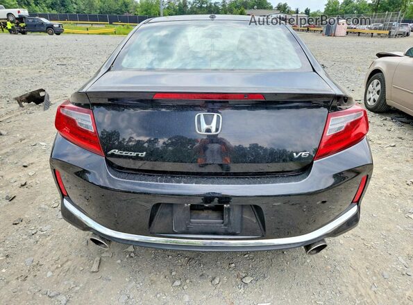 1HGCT2A86GA006153 2016 HONDA ACCORD Black Հետևի տեսք