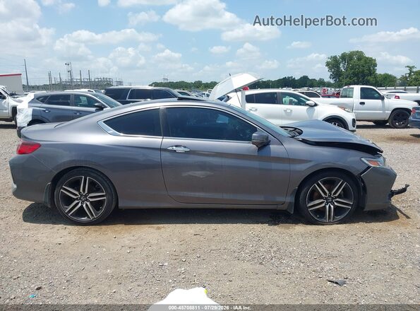1HGCT2B02HA001784 2017 HONDA ACCORD Gray Սալոնի հետևի տեսք