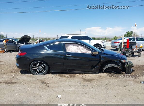1HGCT2B04HA001592 2017 HONDA ACCORD Black Սալոնի հետևի տեսք