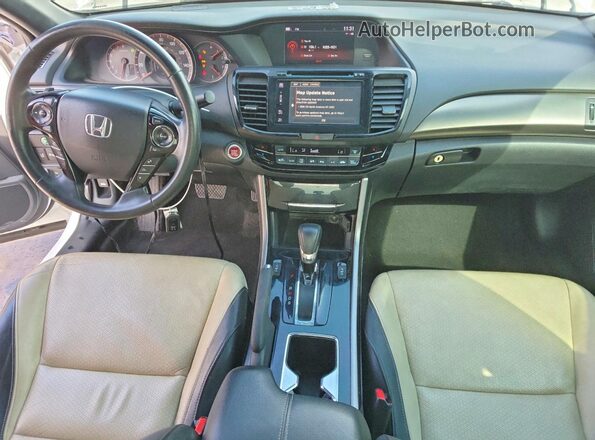 1HGCT2B08HA000915 2017 HONDA ACCORD White Вид панелі приладів