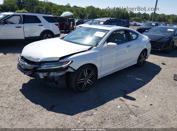1HGCT2B09GA003272 2016 HONDA ACCORD White Առջևի ձախ երեք քառորդ տեսարան