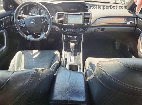 1HGCT2B0XGA002745 2016 HONDA ACCORD Black Widok deski rozdzielczej