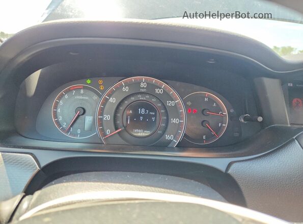 1HGCT2B0XGA002745 2016 HONDA ACCORD Black Widok zestawu wskaźników