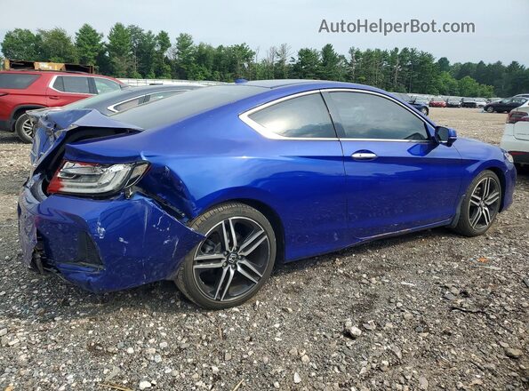 1HGCT2B0XHA007395 2017 HONDA ACCORD Синий Задняя правая четверть