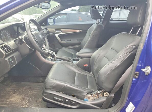 1HGCT2B0XHA007395 2017 HONDA ACCORD Синий Вид салона спереди