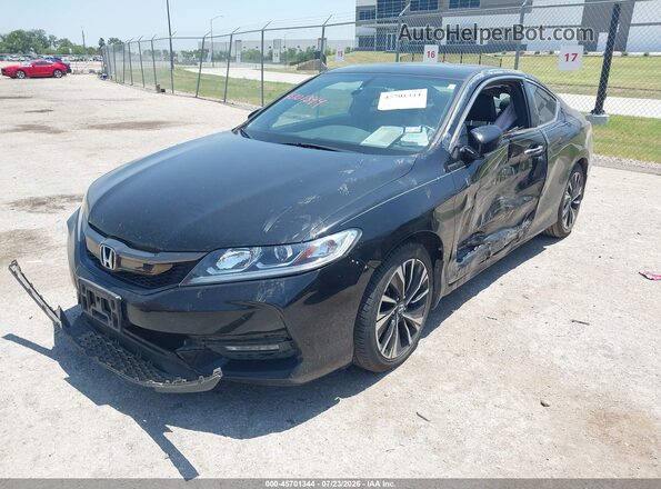1HGCT2B81GA004888 2016 HONDA ACCORD Black Vista tres cuartos delantera izquierda