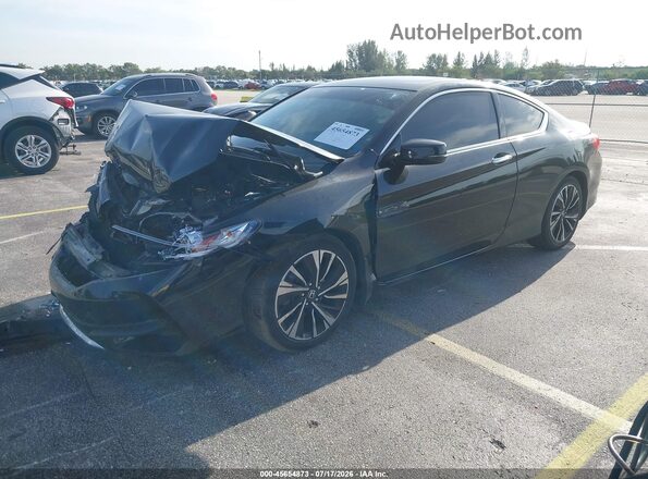 1HGCT2B85GA000567 2016 HONDA ACCORD Black Передня ліва чверть