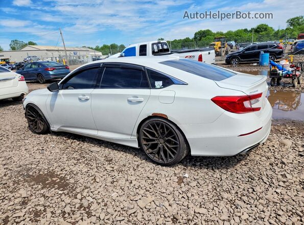 1HGCV1E34JA074252 2018 HONDA ACCORD White Հետևի ձախ