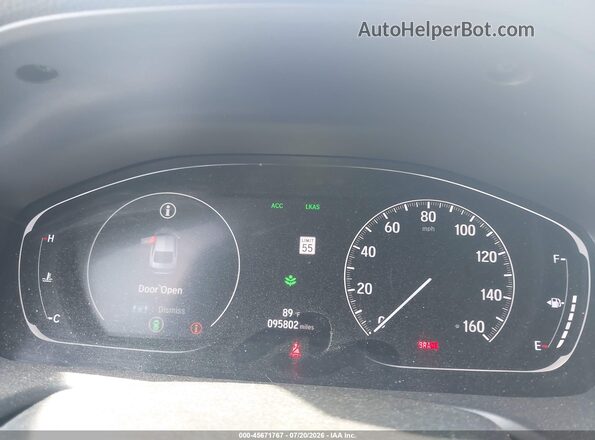 1HGCV1E34KA046050 2019 HONDA ACCORD Red Vista de los asientos traseros