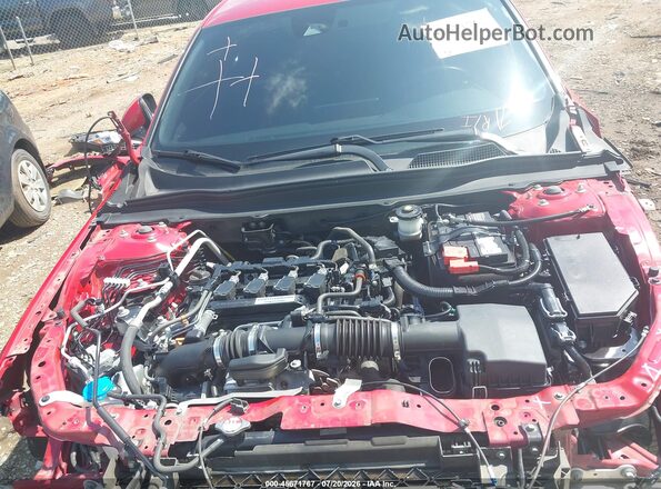 1HGCV1E34KA046050 2019 HONDA ACCORD Red Vista trasera