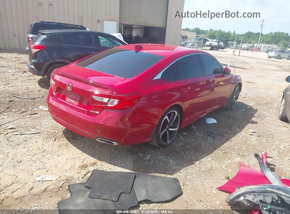 1HGCV1E34KA046050 2019 HONDA ACCORD Red Trasero derecho