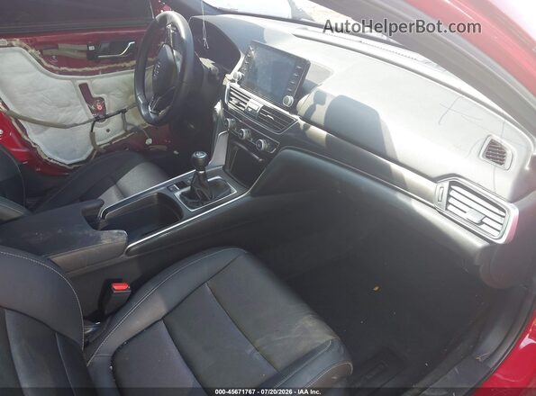 1HGCV1E34KA046050 2019 HONDA ACCORD Red Vista interior delantera