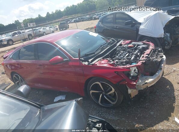 1HGCV1E34KA046050 2019 HONDA ACCORD Red Vista interior de 360 grados