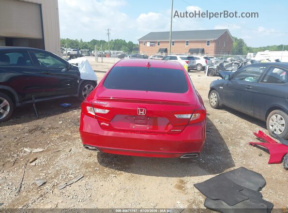 1HGCV1E34KA046050 2019 HONDA ACCORD Red 