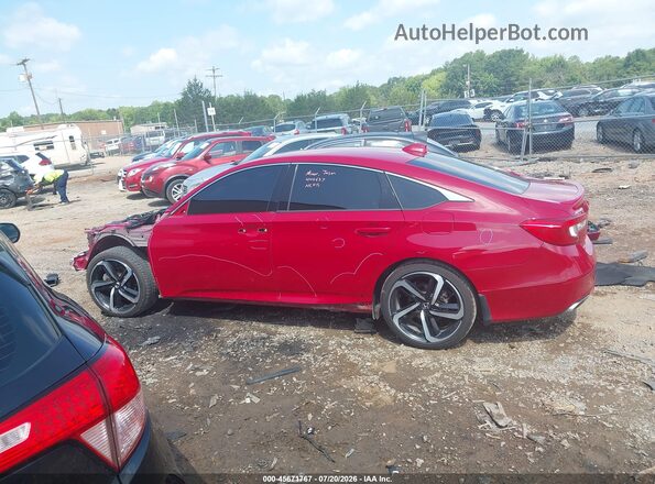 1HGCV1E34KA046050 2019 HONDA ACCORD Red 