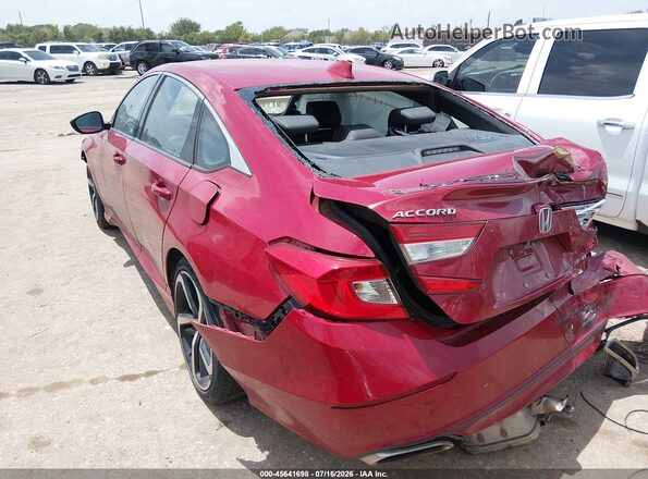 1HGCV1E38KA009762 2019 HONDA ACCORD Красный Вид спереди