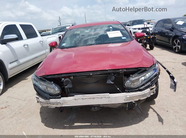1HGCV1E38KA009762 2019 HONDA ACCORD Красный Вид задней части салона