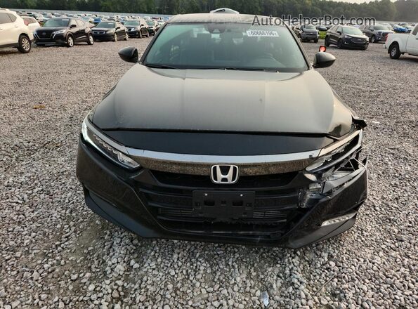 1HGCV1E39KA114696 2019 HONDA ACCORD Black წინა ხედი