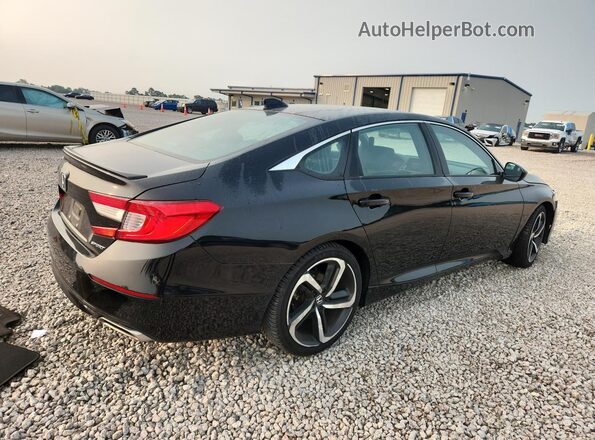 1HGCV1E39KA114696 2019 HONDA ACCORD Black უკანა მარჯვენა
