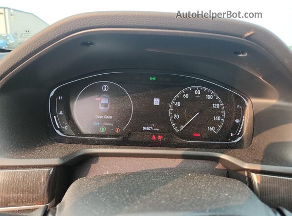 1HGCV1E39KA114696 2019 HONDA ACCORD Black ხელსაწყოთა პანელის ხედი