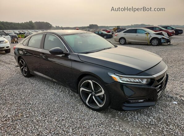 1HGCV1E39KA114696 2019 HONDA ACCORD Black წინა მარჯვენა
