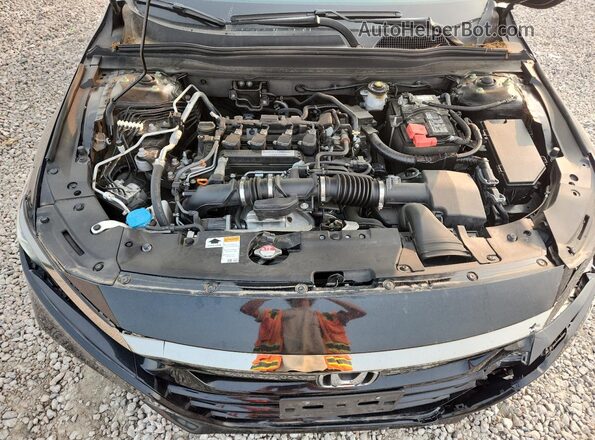 1HGCV1E39KA114696 2019 HONDA ACCORD Black უკანა სალონის ხედი