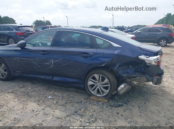 1HGCV1F10JA056537 2018 HONDA ACCORD Blue Front view